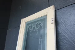 Pamono Art Nouveau Door with Etched Glass Pane, 1890s><noscript><img width=