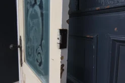 Pamono Art Nouveau Door with Etched Glass Pane, 1890s><noscript><img width=