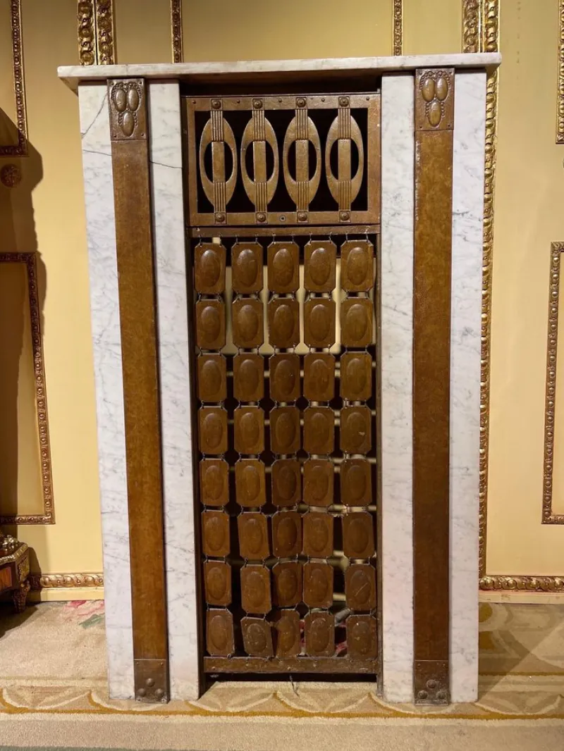 Pamono Art Nouveau Fireplace Cladding, 1910s> Fireplaces And Mantels