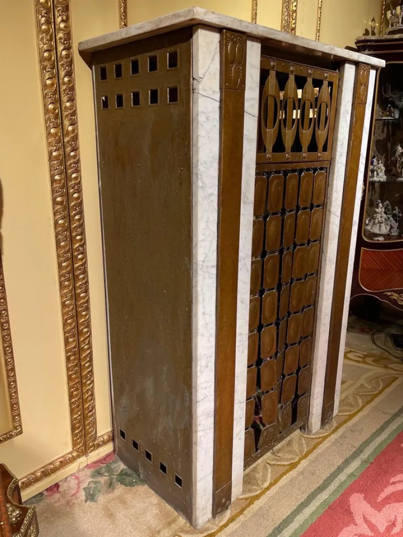 Pamono Art Nouveau Fireplace Cladding, 1910s> Fireplaces And Mantels