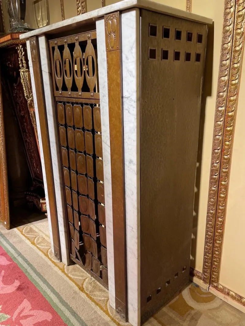 Pamono Art Nouveau Fireplace Cladding, 1910s> Fireplaces And Mantels
