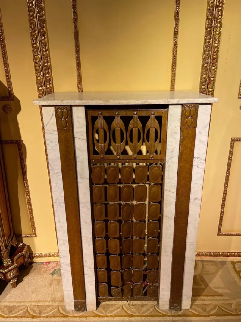 Pamono Art Nouveau Fireplace Cladding, 1910s> Fireplaces And Mantels