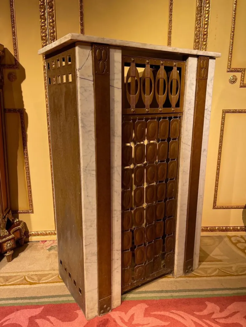 Pamono Art Nouveau Fireplace Cladding, 1910s> Fireplaces And Mantels
