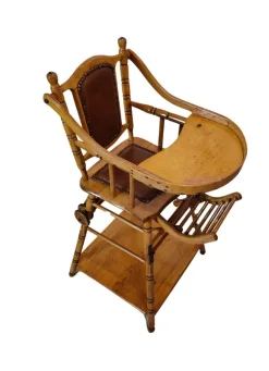 New Pamono Art Nouveau Folding Children's Chair, 1890s
