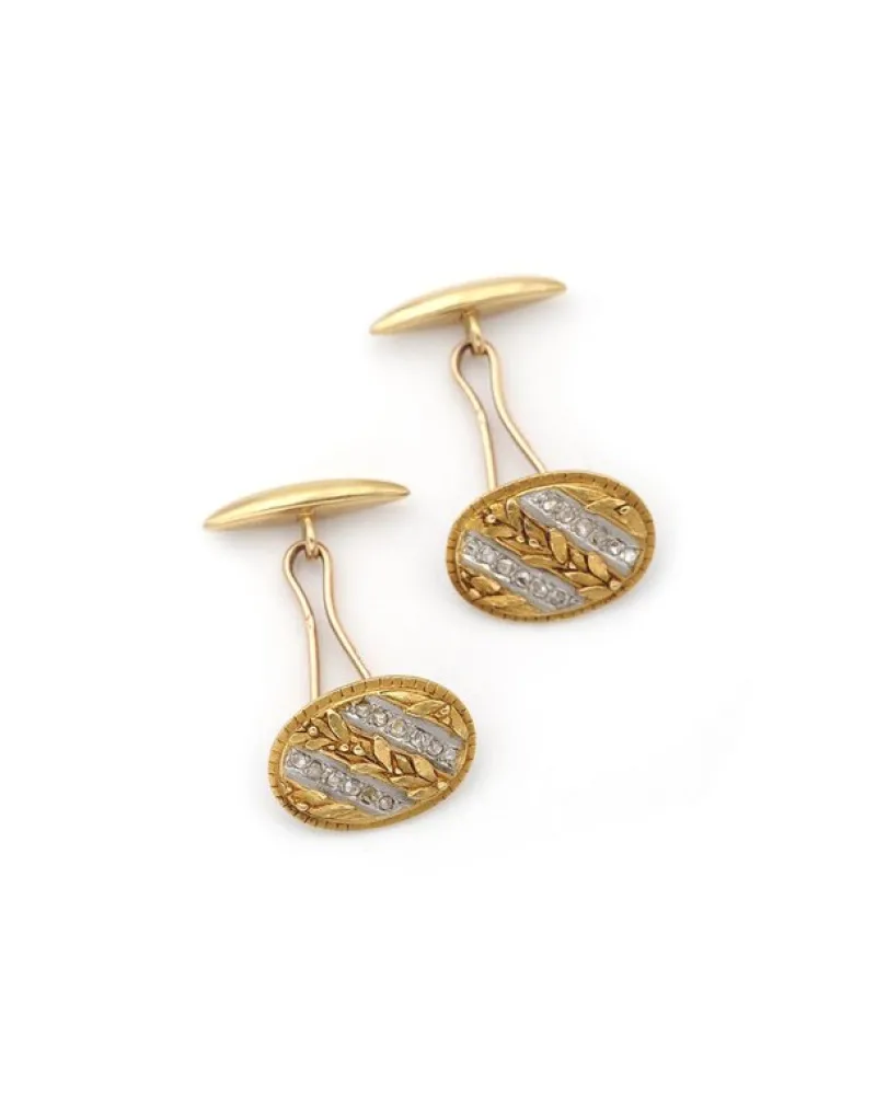 Hot Pamono Art Nouveau French Cufflinks, Set of 2