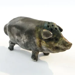 Pamono Art Nouveau French Figurative Salt Holder, 1890s><noscript><img width=