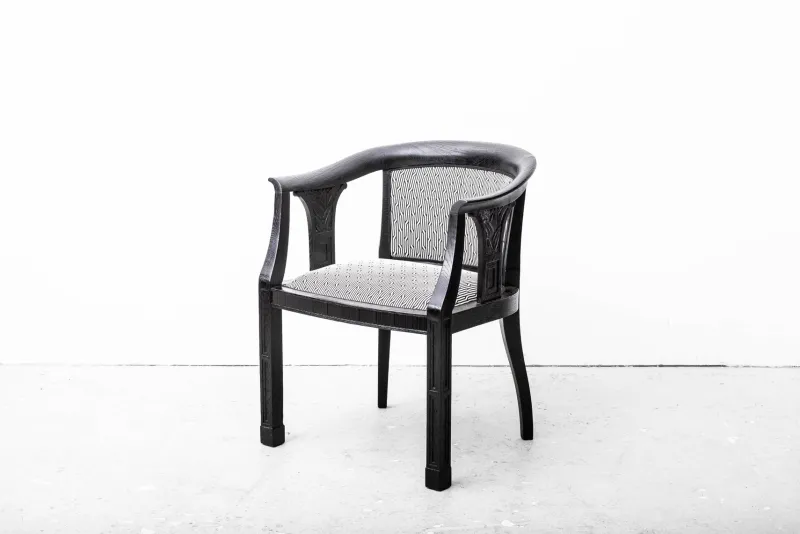 Pamono Art Nouveau Gentlemens-Room Set by Hans Bolek, School Josef Hoffmann for August Ungethüm, Vienna, 1913