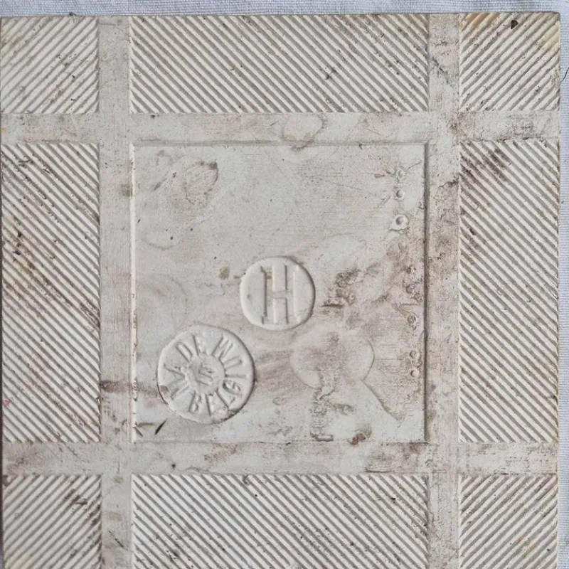 Pamono Art Nouveau Glazed Relief Tile attributed to Gilliot, 1920s> Architectural Elements