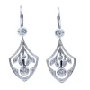 Outlet Pamono Art Nouveau Gold Earrings with Diamonds, Austria-Hungary, Early 20th Century, Set of 2