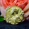 Pamono Art Nouveau Gold-Plated Brooch by Edropsy for Maison Savard, 1903> Brooches