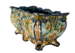 Online Pamono Art Nouveau Griffon Barbotine Jardiniere, 1900s