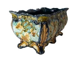Online Pamono Art Nouveau Griffon Barbotine Jardiniere, 1900s