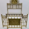 Pamono Art Nouveau Italian Double Bed Brass, 1900s> Beds & Bedroom Sets