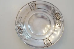 Pamono Art Nouveau Italian Sterling Silver Dish, 1930s> Serving Dishes