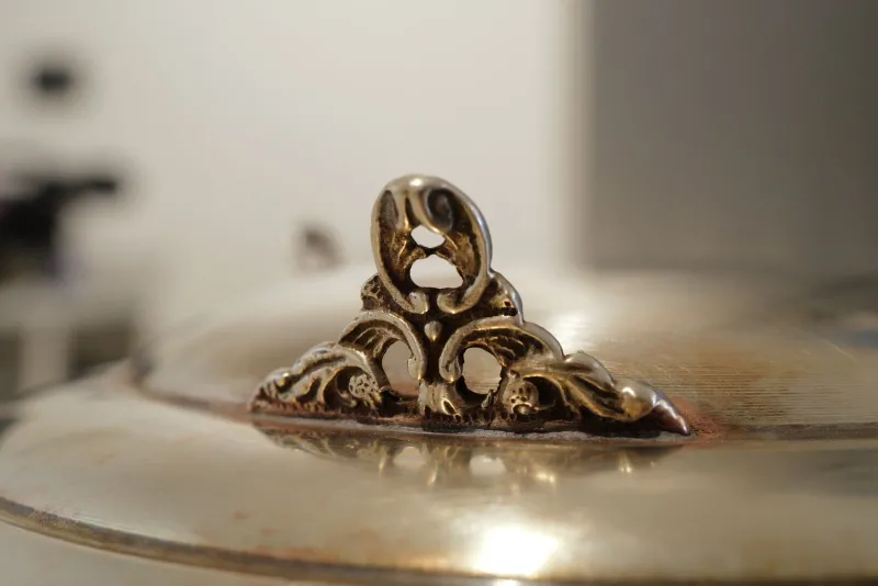 Pamono Art Nouveau Italian Sterling Silver Dish, 1930s> Serving Dishes