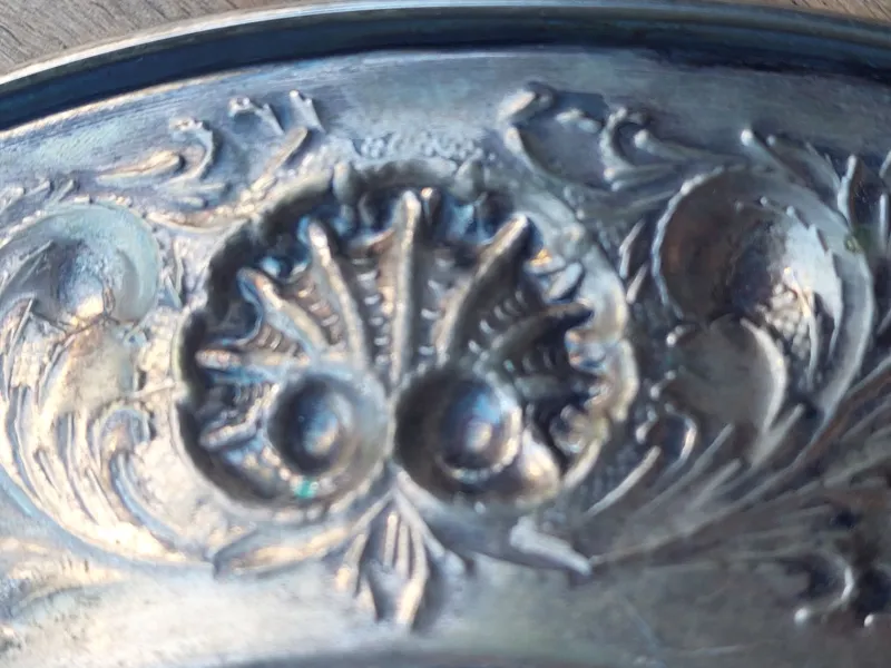 Pamono Art Nouveau Italian Sterling Silver Dish, 1930s> Serving Dishes