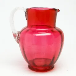 Discount Pamono Art Nouveau Jug from Cranberry Glass, United Kingdom, Early 1900s