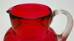 Discount Pamono Art Nouveau Jug from Cranberry Glass, United Kingdom, Early 1900s