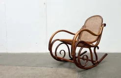 New Pamono Art Nouveau Jugendstil Bentwood Rocking Chair by Fischel, Austria, 1910s