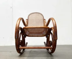 New Pamono Art Nouveau Jugendstil Bentwood Rocking Chair by Fischel, Austria, 1910s