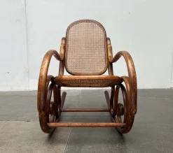 New Pamono Art Nouveau Jugendstil Bentwood Rocking Chair by Fischel, Austria, 1910s