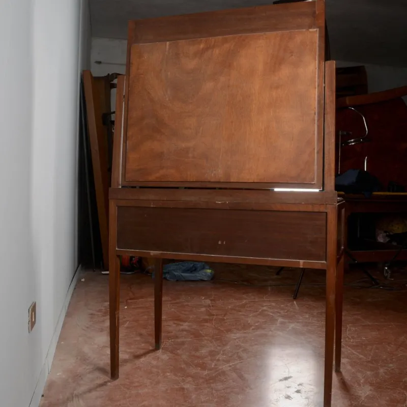 Pamono Art Nouveau Liberty 4 Drawer Dressing Table with Italian Marble Top, 1890s