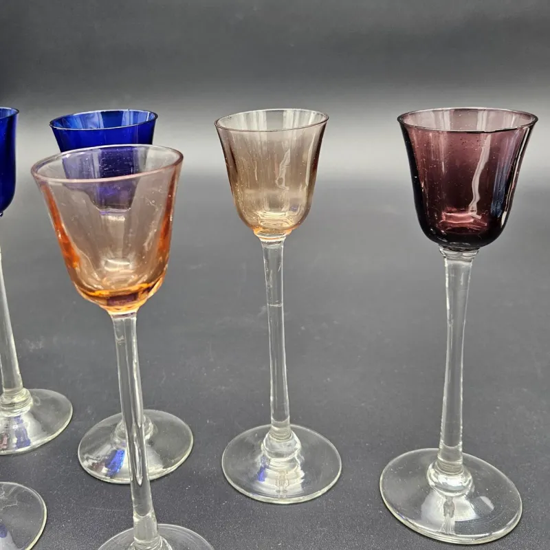 Pamono Art Nouveau Liqueur Glasses, 1910s, Set of 6> Glassware