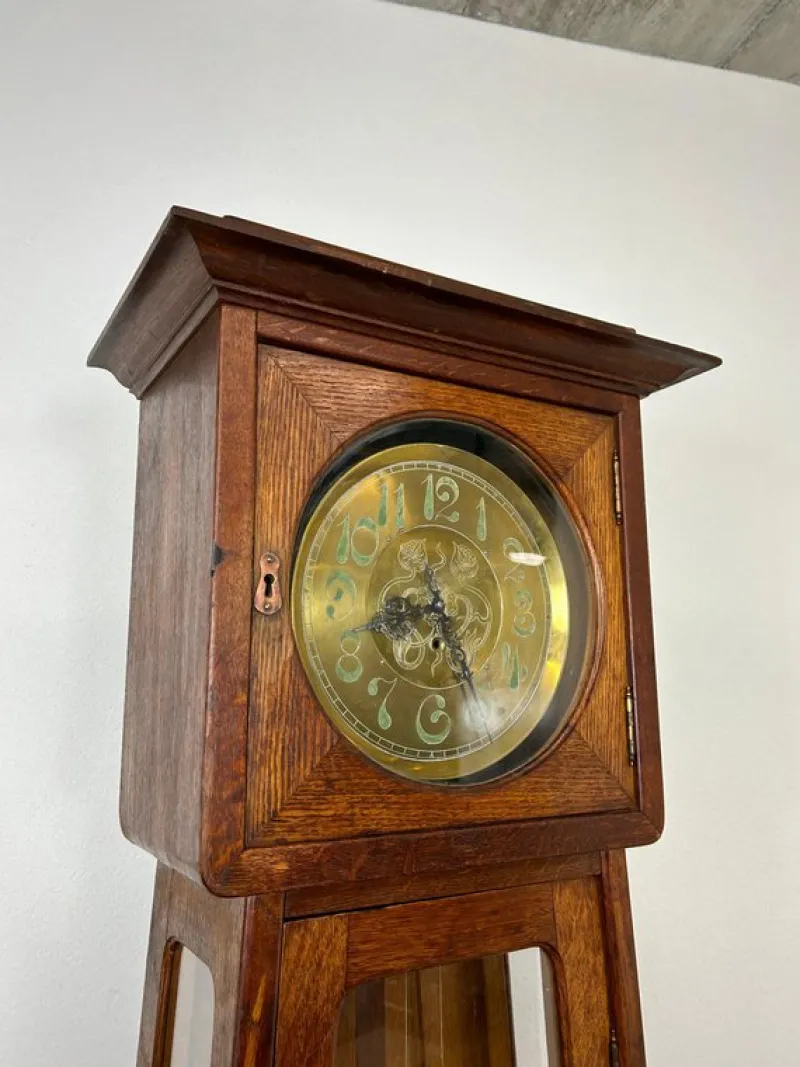 Hot Pamono Art Nouveau Longcase Clock, 1890s