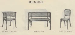 Discount Pamono Art Nouveau Model 417 Seating Group from Mundus, Vienna, 1920, Set of 4