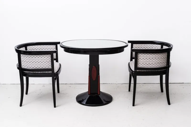Discount Pamono Art Nouveau Model 417 Seating Group from Mundus, Vienna, 1920, Set of 4