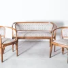 Hot Pamono Art Nouveau Model No. 715 Living Room Set by Gustav Siegel for Jacob & Josef Kohn, Vienna 1905, Set of 3