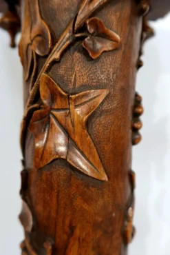 Discount Pamono Art Nouveau Oak Column, 1920s