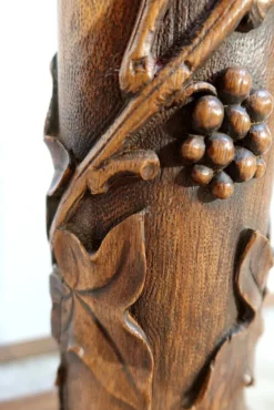 Discount Pamono Art Nouveau Oak Column, 1920s
