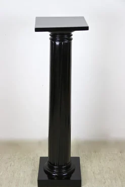 Pamono Art Nouveau Pedestal in Ebonized Beechwood, Austria, 1900s> Pedestals And Columns