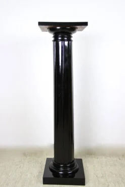 Pamono Art Nouveau Pedestal in Ebonized Beechwood, Austria, 1900s><noscript><img width=