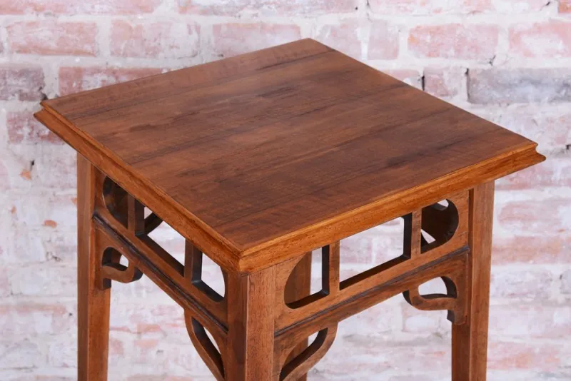 Pamono Art Nouveau Pedestal in Walnut, 1900s