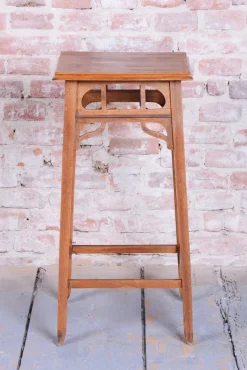 Pamono Art Nouveau Pedestal in Walnut, 1900s