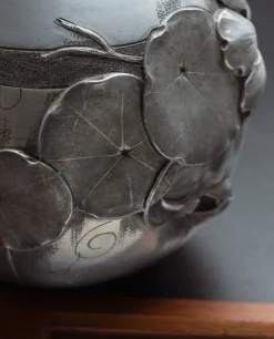 Sale Pamono Art Nouveau Pewter Vase from Houzeaux Chevalier, 1920s