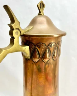Clearance Pamono Art Nouveau Pitcher in Brass and Copper with Handle from WMF, 1917