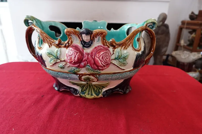 Pamono Art Nouveau Planter in Ceramic> Planters And Jardiniere