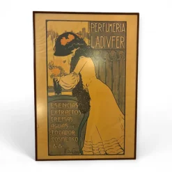 Pamono Art Nouveau Poster for Ladivfer Perfumeries by Francisco De Cidón, 1903> Posters|Wall Decor