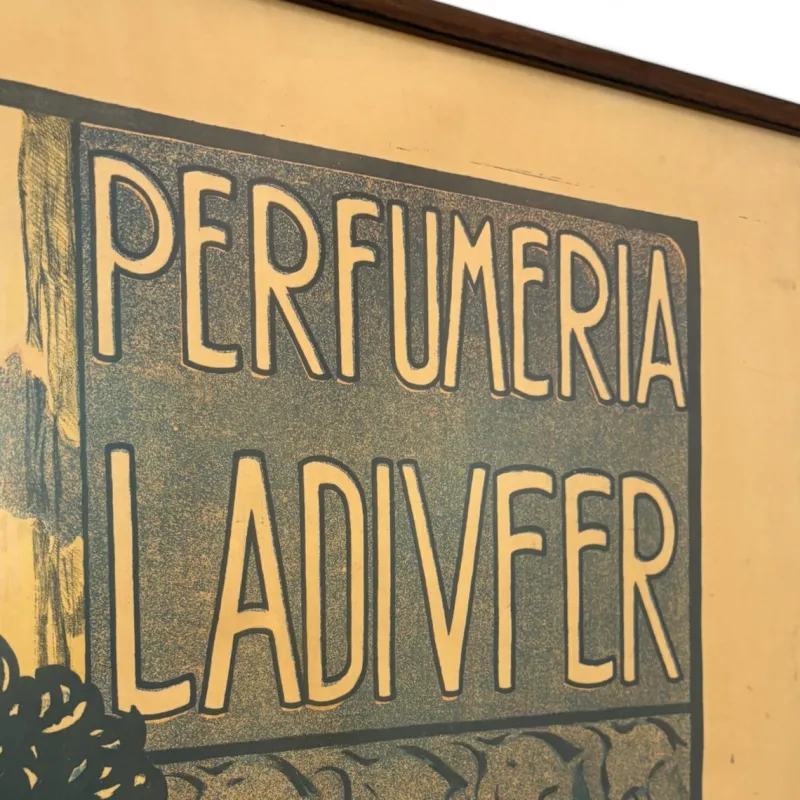 Pamono Art Nouveau Poster for Ladivfer Perfumeries by Francisco De Cidón, 1903> Posters|Wall Decor