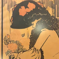 Pamono Art Nouveau Poster for Ladivfer Perfumeries by Francisco De Cidón, 1903><noscript><img width=