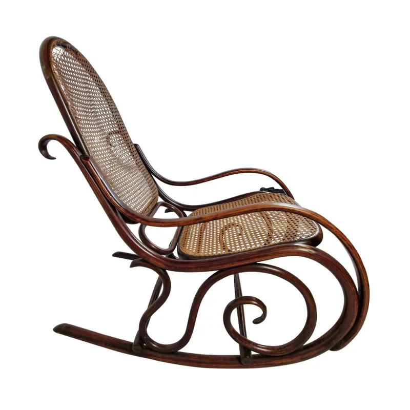 Pamono Art Nouveau Rocking Chair by Michael Thonet for Thonet Brothers, Austria, 1904> Rocking Chairs