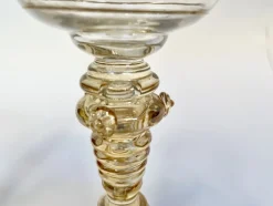 Pamono Art Nouveau Roman Style Wine Glasses with Hand-Painted Crystal Glass from Glashütte Theresienthal, Germany, 1920s, Set of 2><noscript><img width=