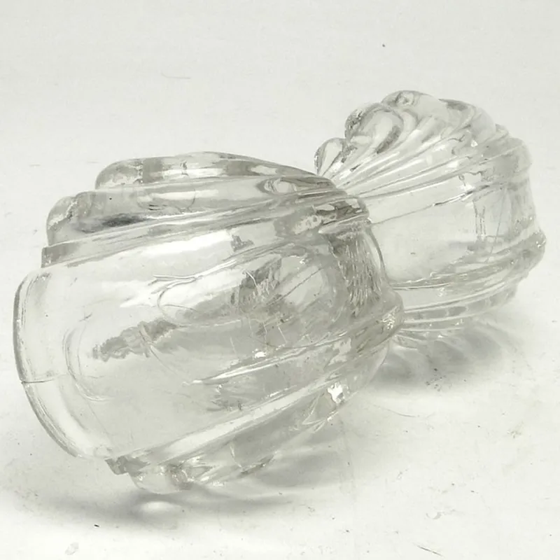 Pamono Art Nouveau Salt and Pepper Holder by Niemen Glassworks, Poland, 1920s> Salt & Pepper Shakers