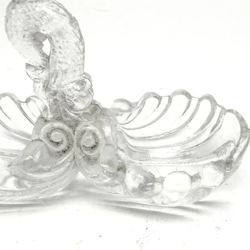 Pamono Art Nouveau Salt and Pepper Holder by Niemen Glassworks, Poland, 1920s> Salt & Pepper Shakers