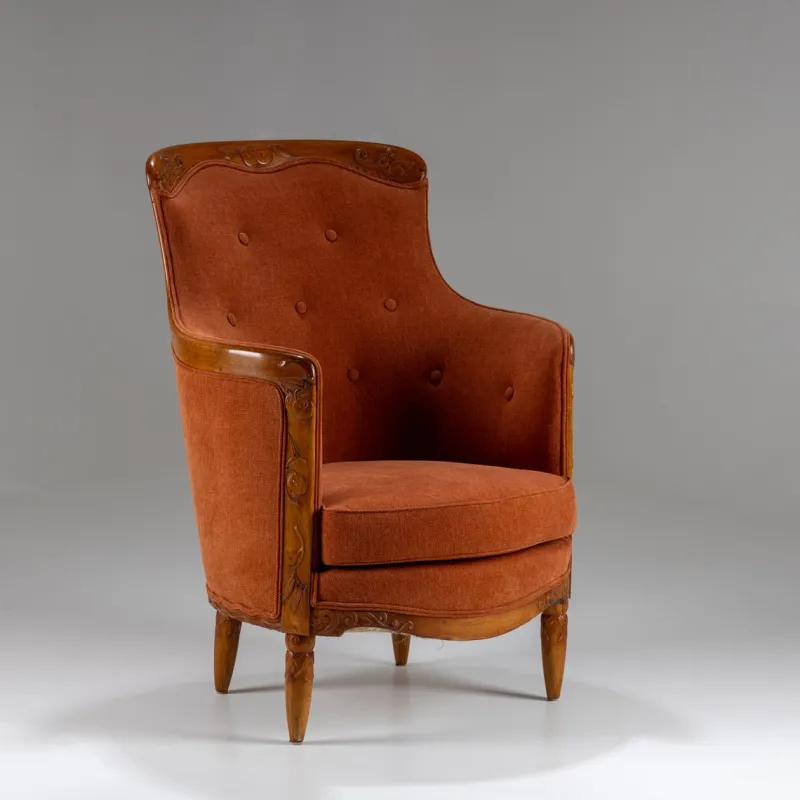 Pamono Art Nouveau Seating Ensemble, Germany, Early 20th Century, 1890s, Set of 3> Living Room Sets