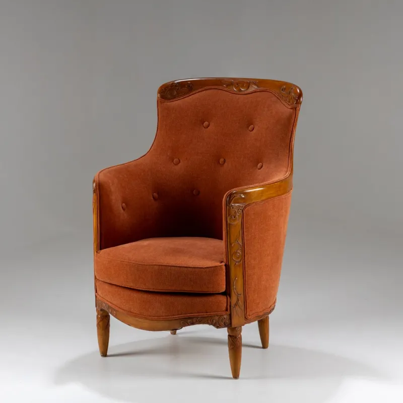 Pamono Art Nouveau Seating Ensemble, Germany, Early 20th Century, 1890s, Set of 3> Living Room Sets