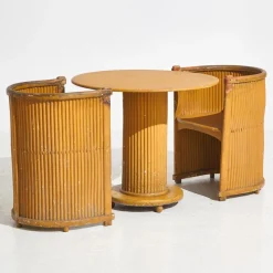 Pamono Art Nouveau Set by Hans Günther Reinstein, 1890s, Set of 3> Living Room Sets